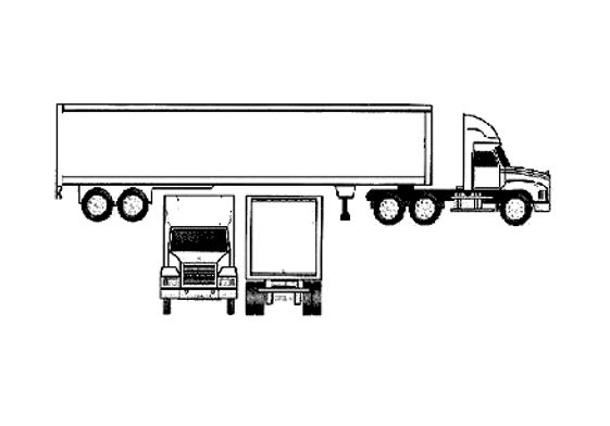 Download drawing Mack Truck in ai pdf png svg formats
